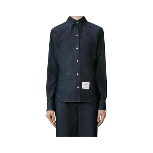 Thom Browne Long-Sleeved Denim Shirt