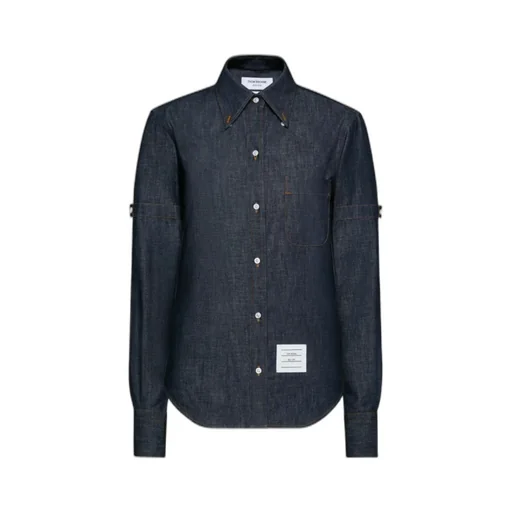 Thom Browne Long-Sleeved Denim Shirt