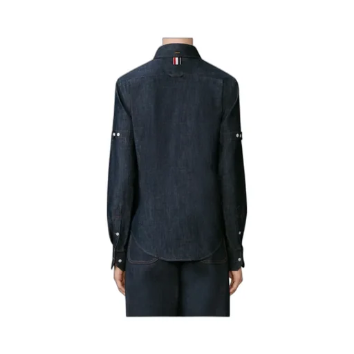 Thom Browne Long-Sleeved Denim Shirt