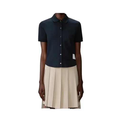 Thom Browne Logo Patch Short-Sleeved Shirt