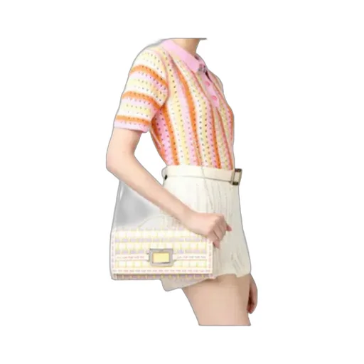 Belle Vivier Clutch In Leather