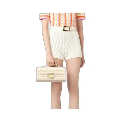 Belle Vivier Clutch In Leather