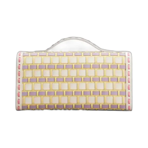 Belle Vivier Clutch In Leather