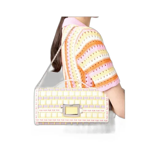 Belle Vivier Clutch In Leather