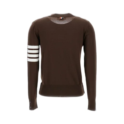 Thom Browne 4 Bar V-Neck Cardigan