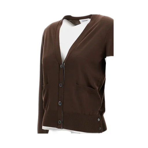 Thom Browne 4 Bar V-Neck Cardigan