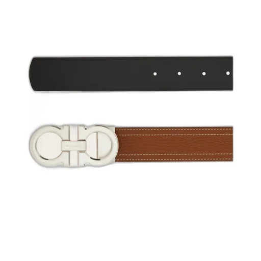Reversible And Adjustable Gancini Belt