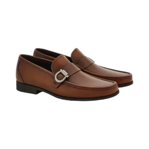 Loafer With Gancini Detail