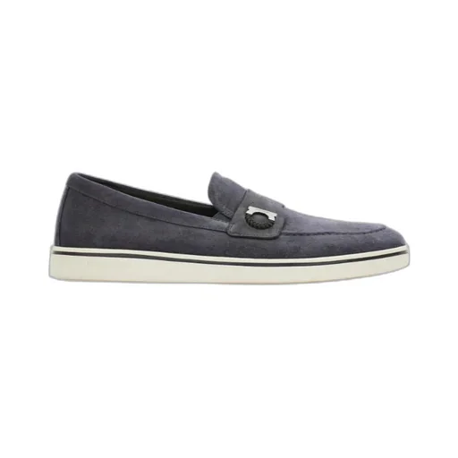 Boat Shoe Loafer With Gancini Detail