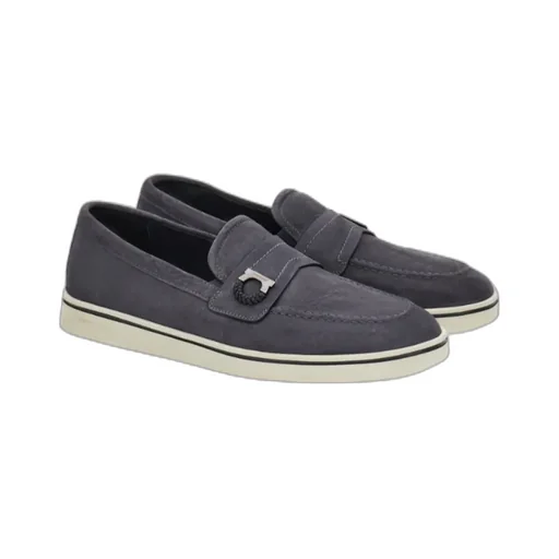 Boat Shoe Loafer With Gancini Detail