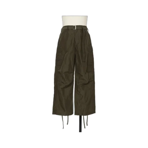 Sacai Belted Straight-Leg Patns