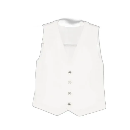 Buttoned Drawstring Waistcoat
