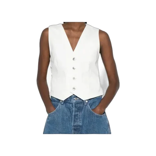 Buttoned Drawstring Waistcoat