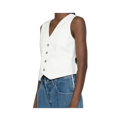 Buttoned Drawstring Waistcoat