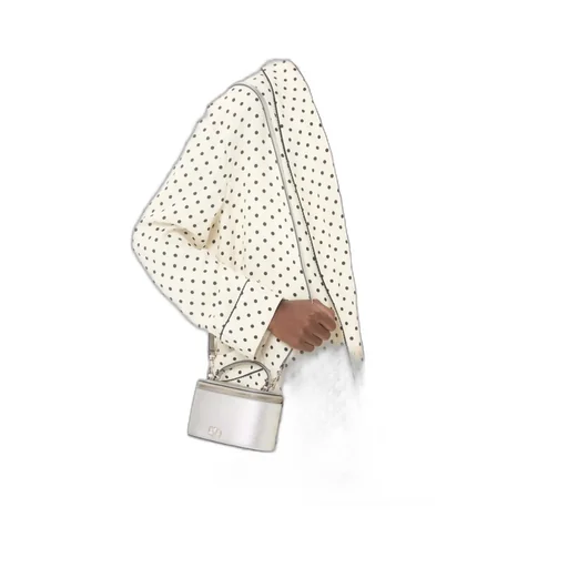 Vlogo Signature Mini Vanity Bag In Laminated Grainy Calfskin