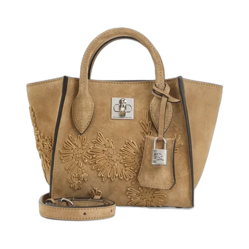 Ermanno Scervino Maggie Embroidered Top Handle Bag