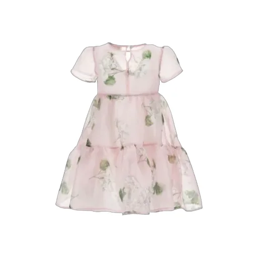 Monnalisa Organza Flower Dress