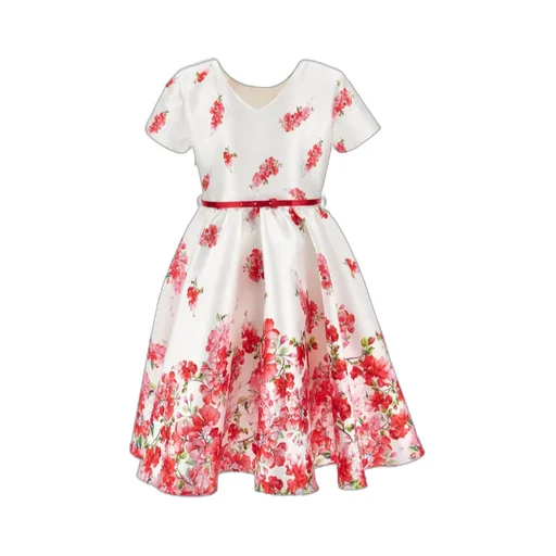 Monnalisa Floral Swing Dress