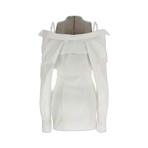 Giuseppe Di Morabito High-Neck Mini Shirt Dress