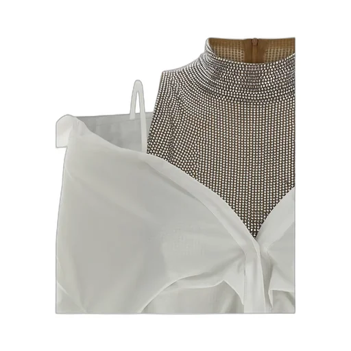 Giuseppe Di Morabito High-Neck Mini Shirt Dress