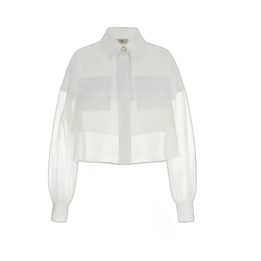 Elisabetta Franchi Layered Cropped Shirt