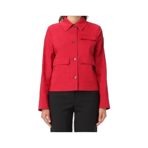Button-Fastening Flap-Pocket Jacket
