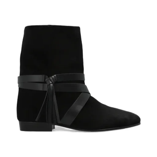 Rejen Tassel Detail Ankle Boots