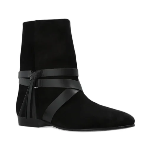 Rejen Tassel Detail Ankle Boots