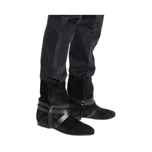 Rejen Tassel Detail Ankle Boots