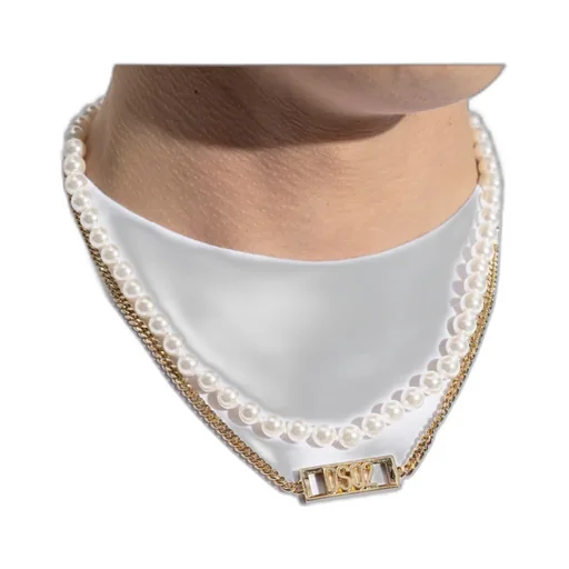 Dsquared2 Logo Detail Layered Necklace