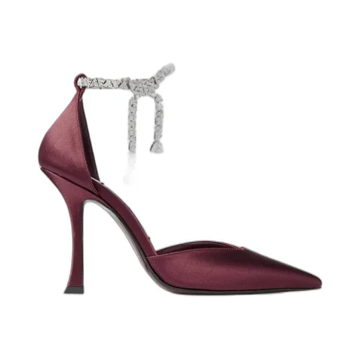 Stevie 100 Sat Pointed High Heels