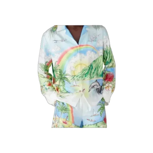 Aloha Long Sleeve Silk Shirt