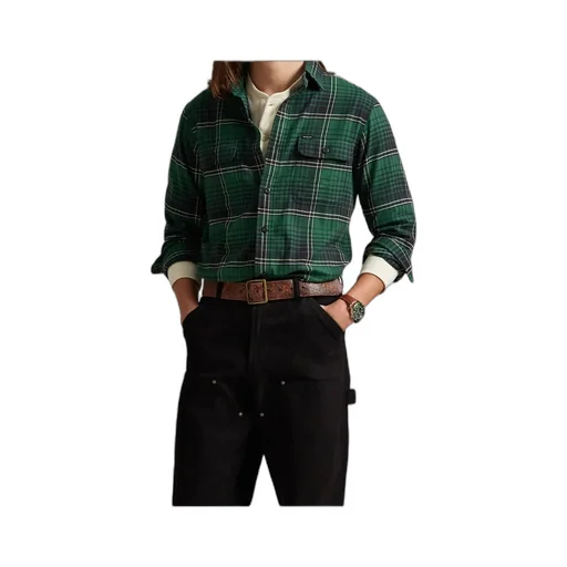 Brushed Twill Plaid Shirt