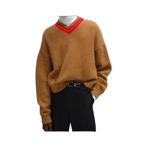 V-Neck Sweater In Cashmere