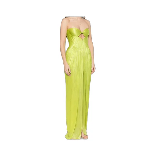 Hollowed-Out Pleated Dress