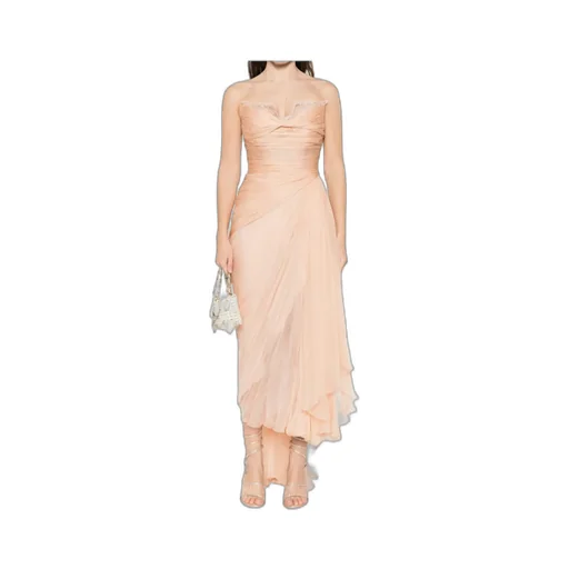 Strapless Ruffled Dress