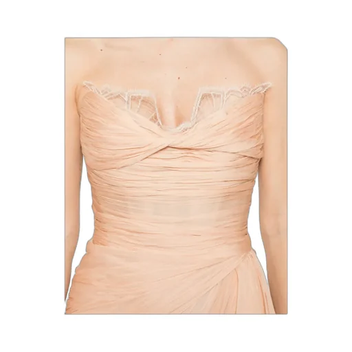 Strapless Ruffled Dress