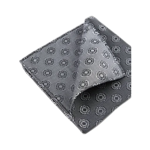 Medallion-Print Silk Pocket Square