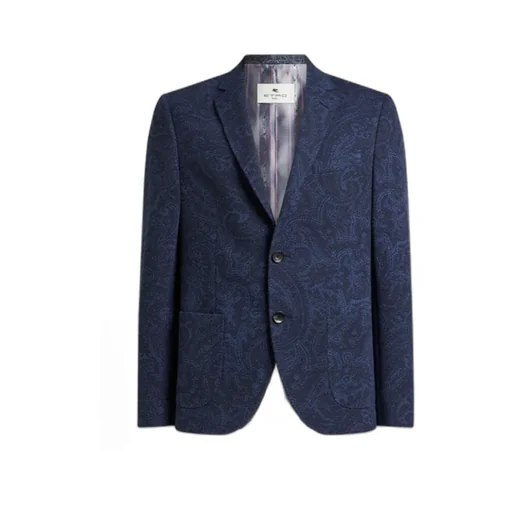 Etro Paisley-Printed Single-Breasted Blazer