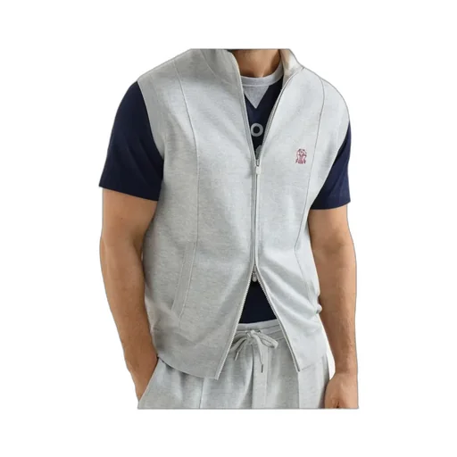 Logo-Detail Zipped Vest