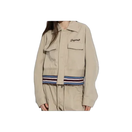 Dsquared2 Logo Detailed Drawstring Jacket