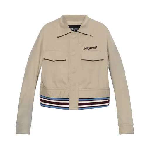 Dsquared2 Logo Detailed Drawstring Jacket