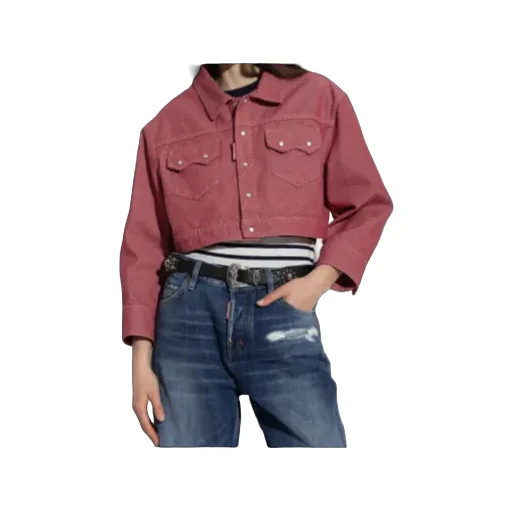 Dsquared2 Cropped Denim Jacket