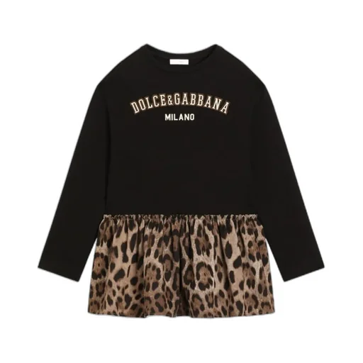 Dolce & Gabbana Kids Logo Printed Dress