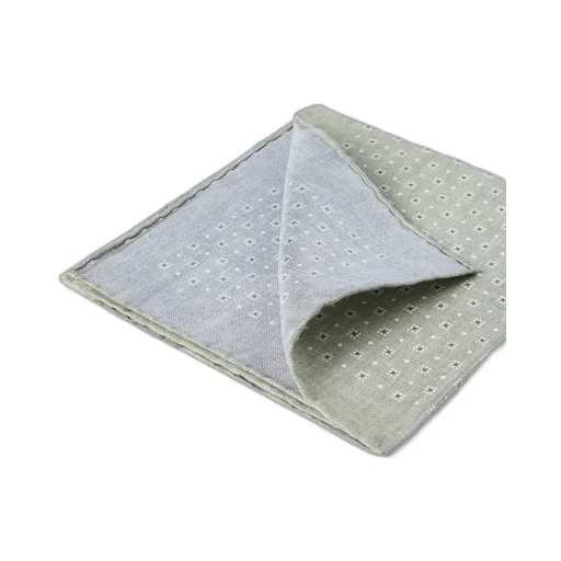 Geometric-Print Silk Pocket Square