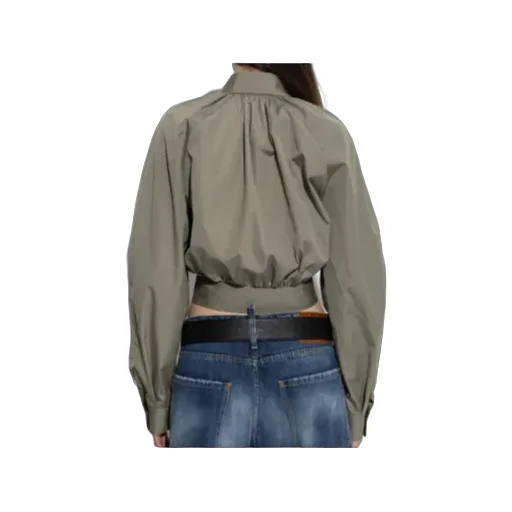 Dsquared2 Long Sleeve Cropped Shirt