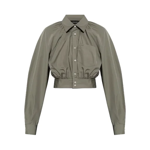 Dsquared2 Long Sleeve Cropped Shirt