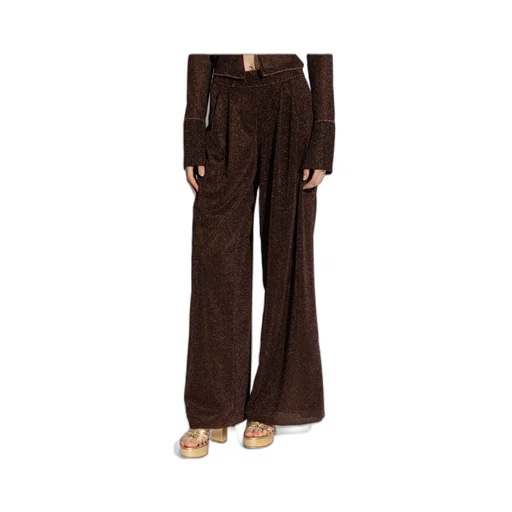 OsÉRee Lurex Wide-Leg Pants