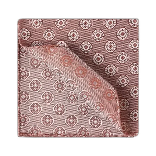Medallion-Print Silk Pocket Square