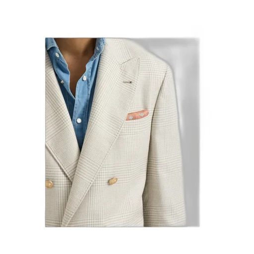 Diamond-Print Silk Pocket Square